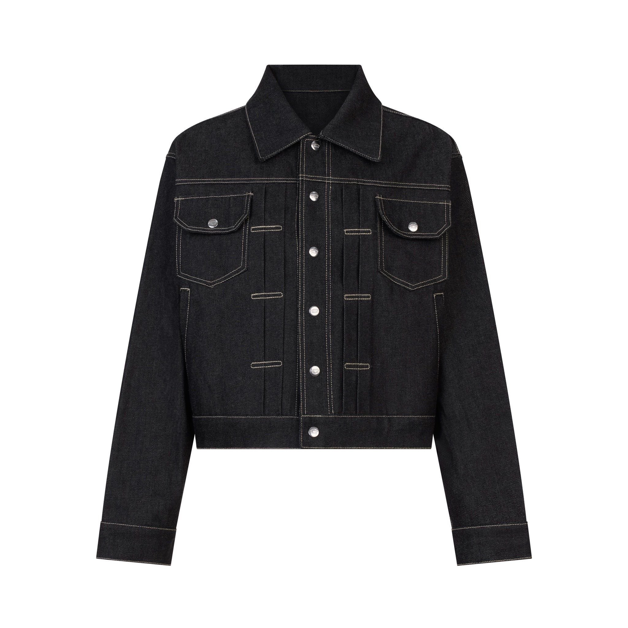 RAW DENIM JACKET / BLACK